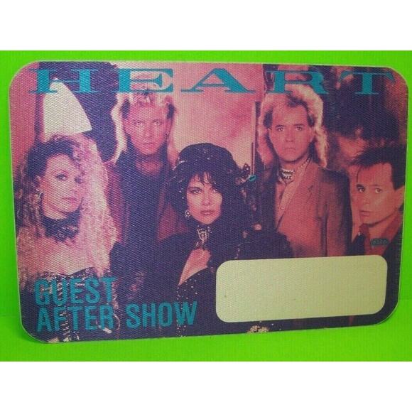 Heart Backstage Pass Original 1985 Rock Concert These Dreams What About Love - Picture 2 of 3